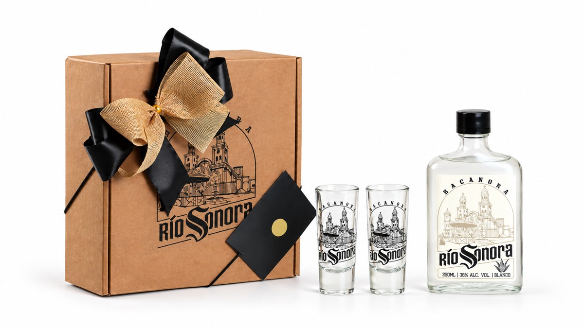 Blanco 250 + shots con caja para regalo