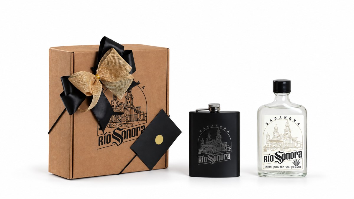 Blanco 250 + licorera con caja para regalo