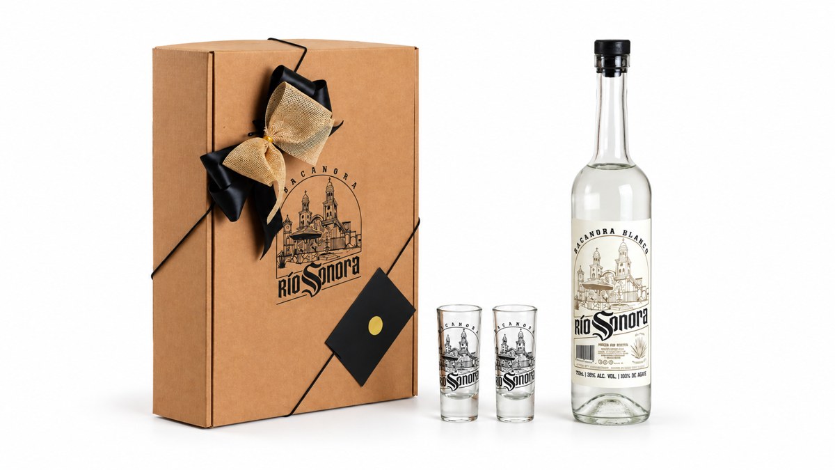 Blanco 750 + shots con caja para regalo
