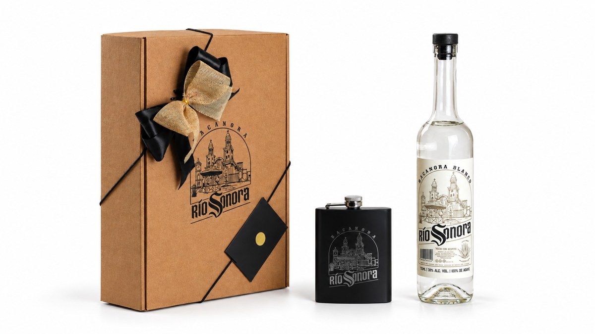 Blanco 750 + licorera con caja para regalo